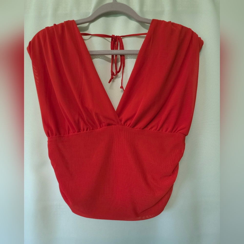 Red Crop Top